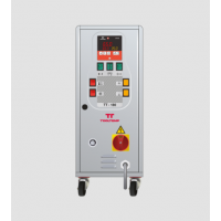 Tool-Temp模溫機，TT-180型可以使用介質(zhì)水（90°C）和介質(zhì)油（150°C）進(jìn)行操作  1974 年：開發(fā)第一臺溫度控制單元 它是市場上第一個配備簡單電子溫度監(jiān)控的溫度控制單元。  我們始