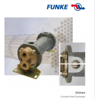 FUNKE 管殼式換熱器，主要用于冷卻液體，如潤滑油、以及通過飽和蒸汽加熱
