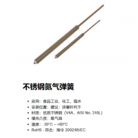 Weforma 不銹鋼氮氣彈簧，應(yīng)用于食品工業(yè)、化工、海水行業(yè)